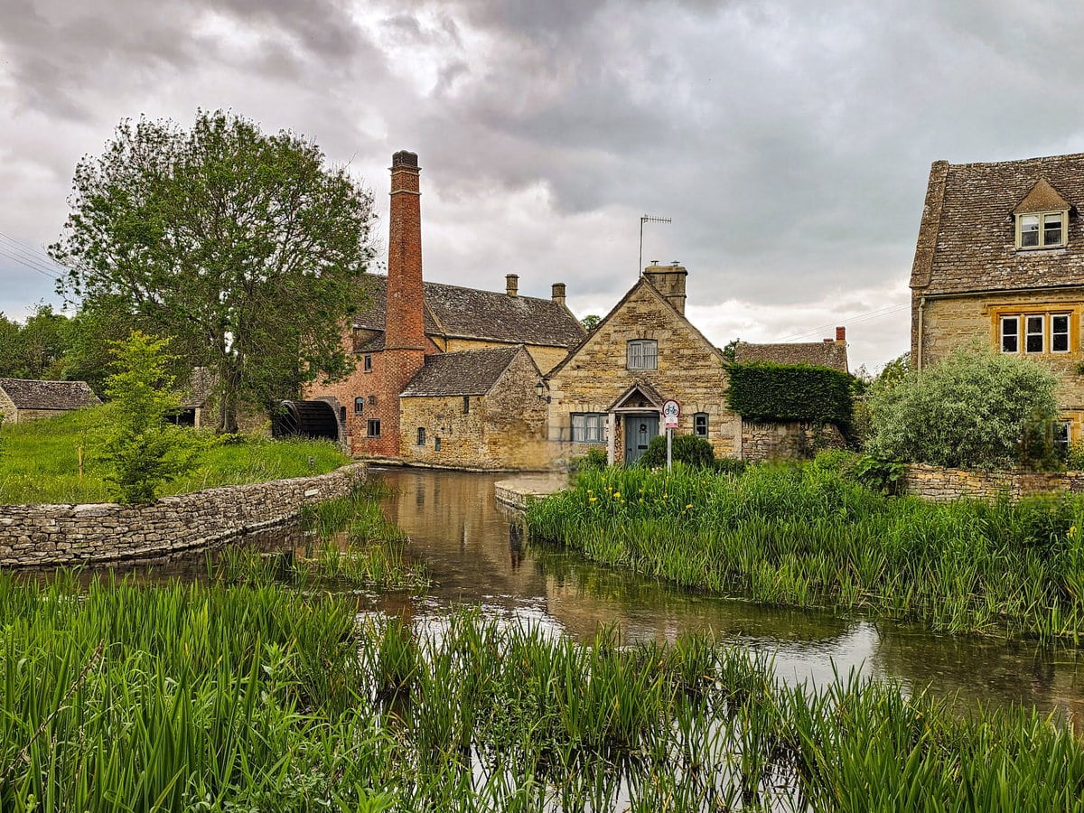 Lower Slaughter in den Cotswolds von England