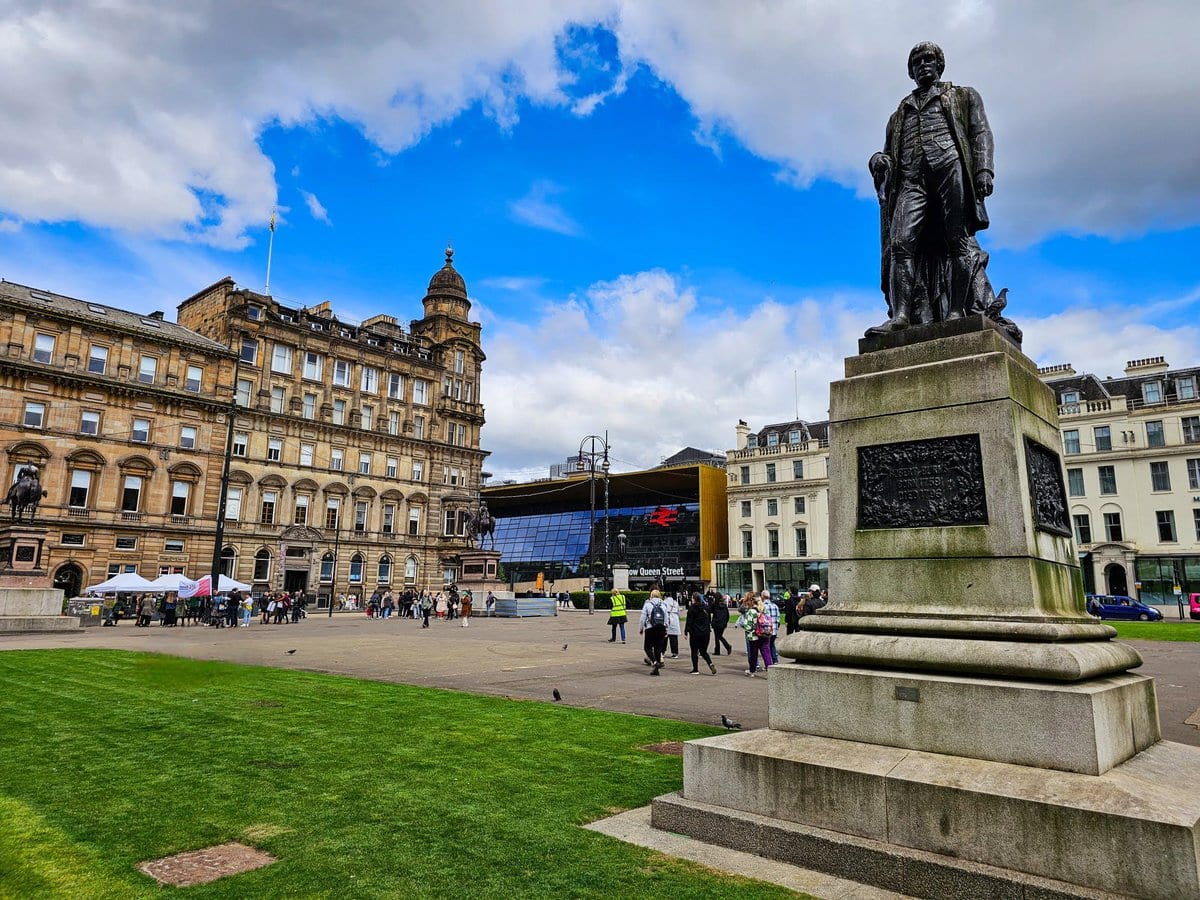 Statuen am George Square in Glasgow