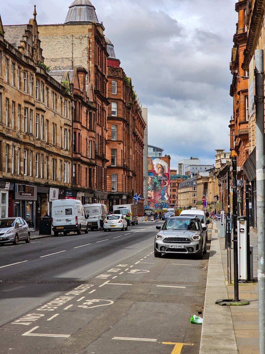 Straße von Glasgow im Eastend