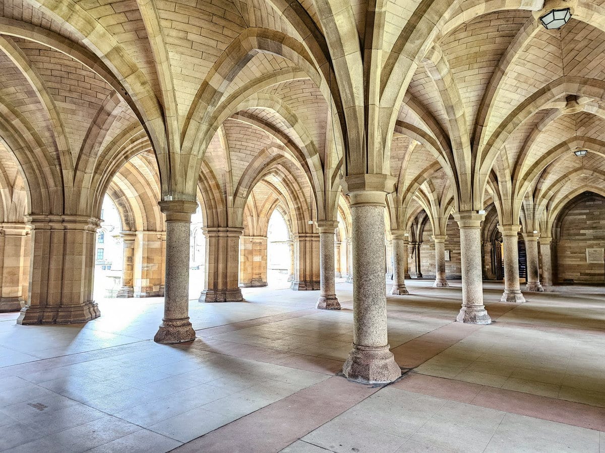 Cloisters der Universität von Glasgow
