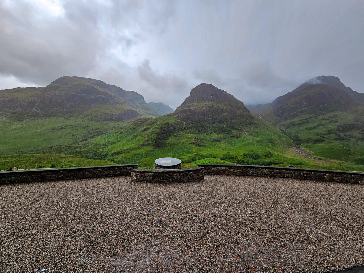 Three Sisters of Glen Coe Aussichtspunkt