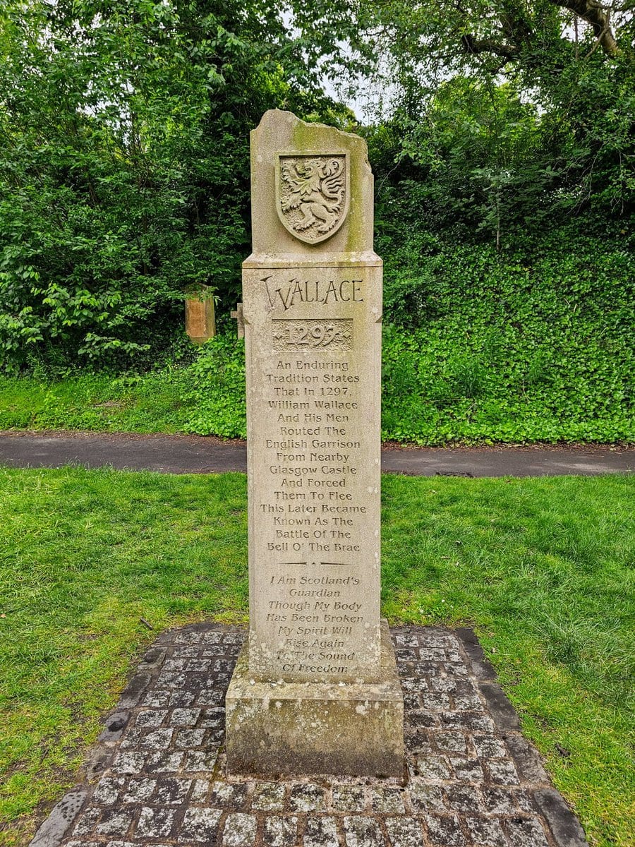 William Wallace Memorial in Glasgow unterhalb der Necropolis