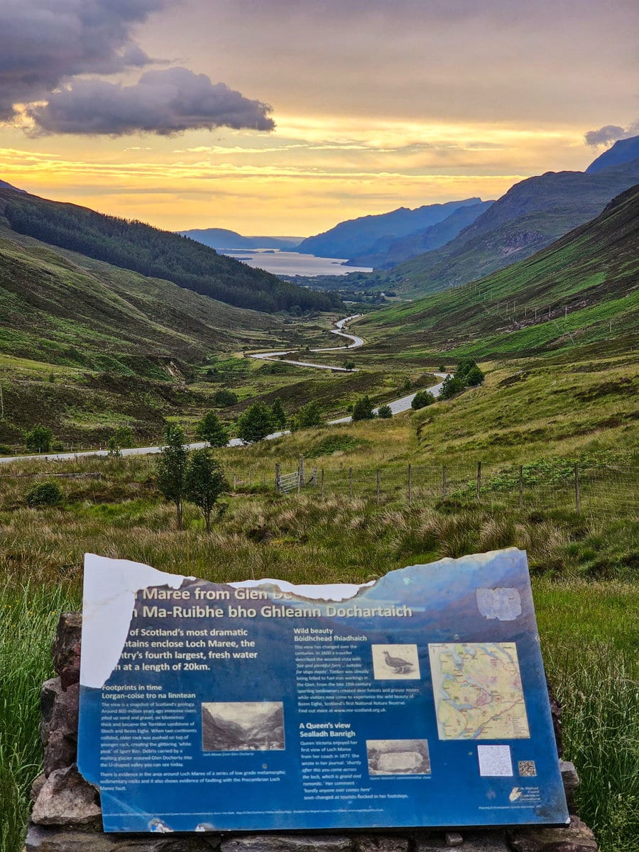 Viewpoint Glen Docherty an der Westküste Schottlands