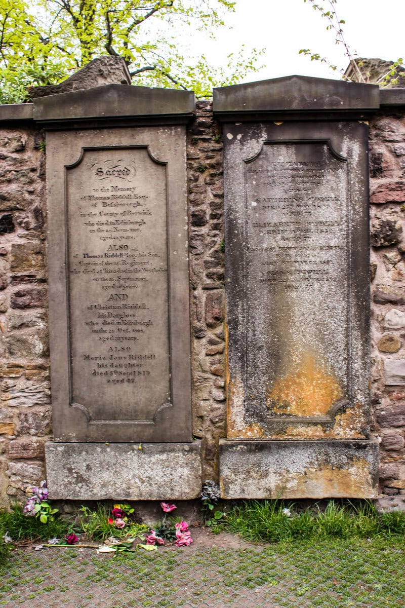 Grab von Thomas Riddell in Edinburgh als Harry Potter Vorlage