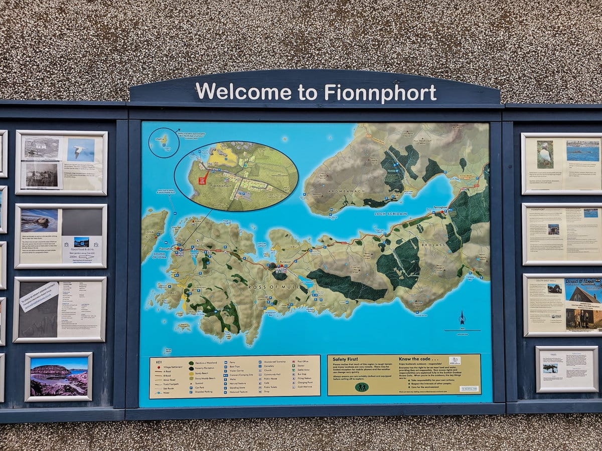 Fionnphort Karte