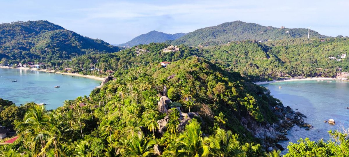 Aussicht auf Koh Tao in Thailand