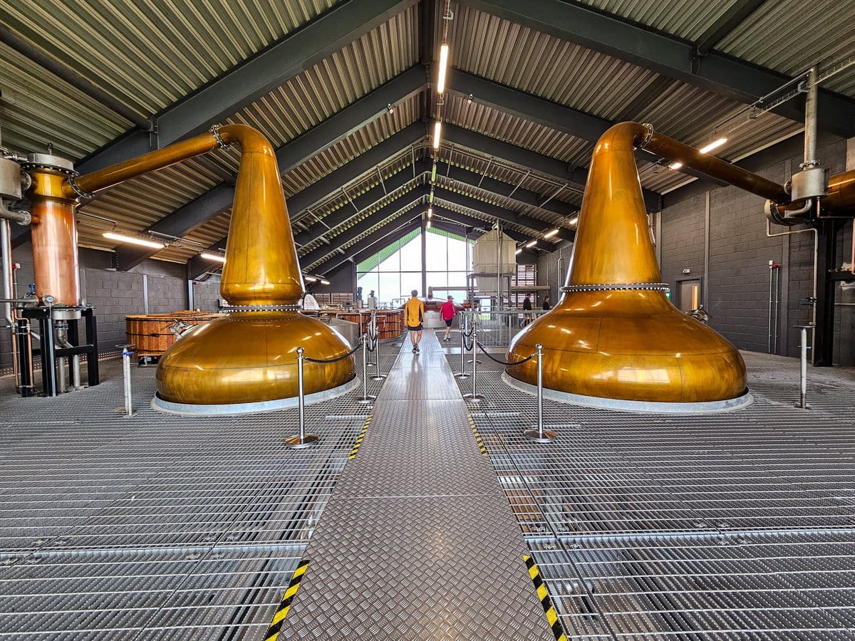Produktion in der Lagg Destillerie auf Arran