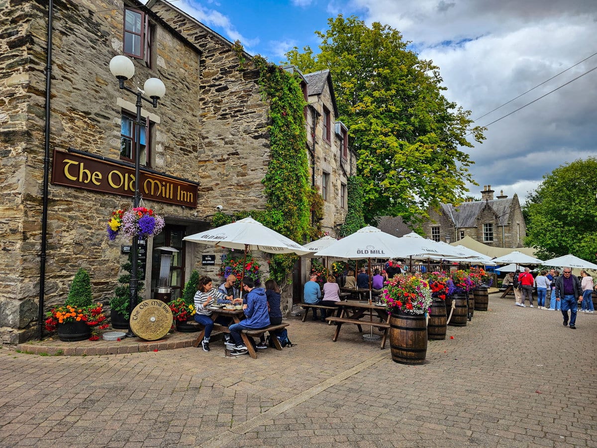 Pitlochry in den Cairngorms von Schottland