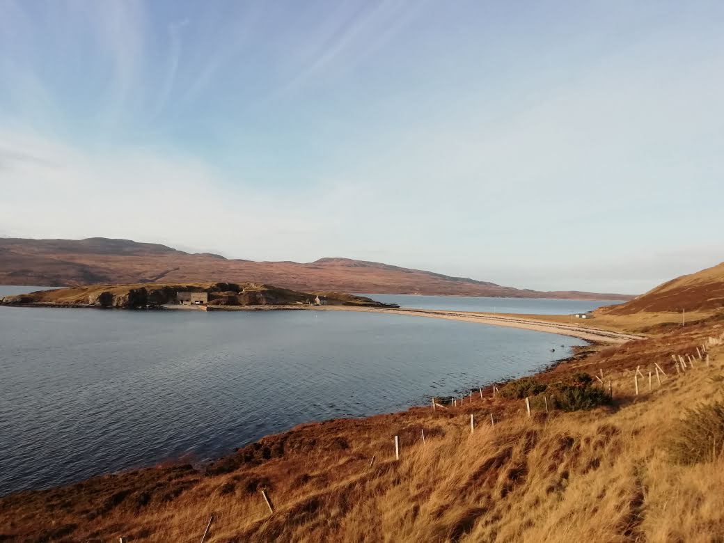 Route von Durness über Tongue über Loch Eriboll an der Nordküste von Schottland