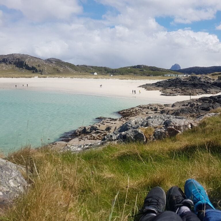 Strand an der Westküste von Schottland