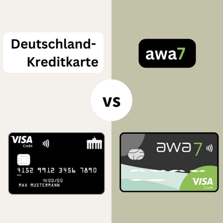 Vergleich: awa7 oder Deutschland-Kreditkarte Classic: Welche Kreditkarte ist besser