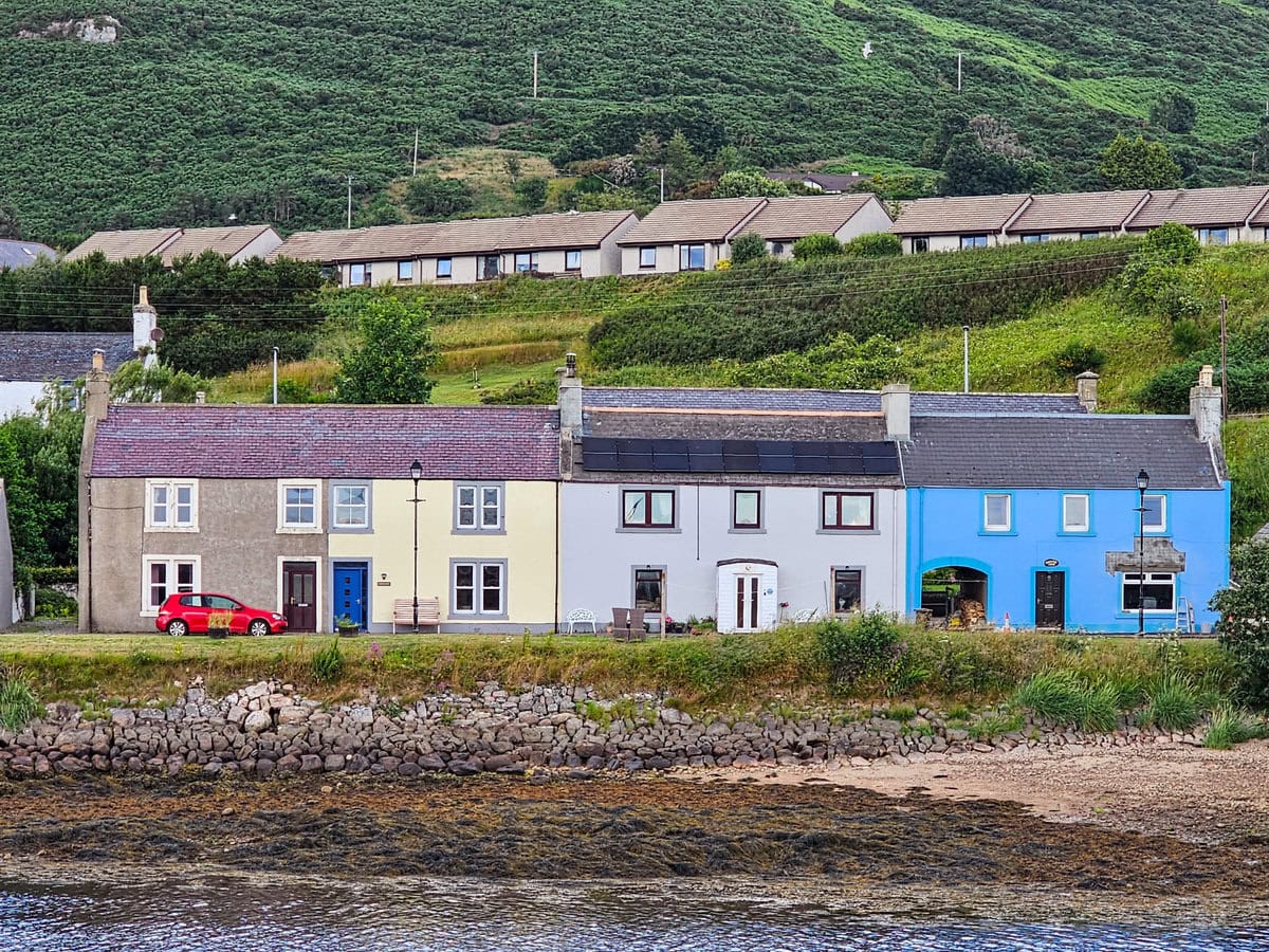 Häuser am Hafen von Helmsdale