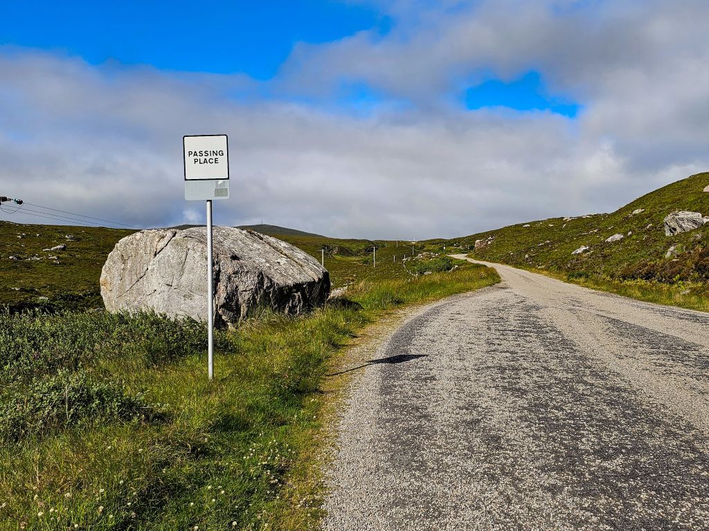 Straße nach Durness in Schottland