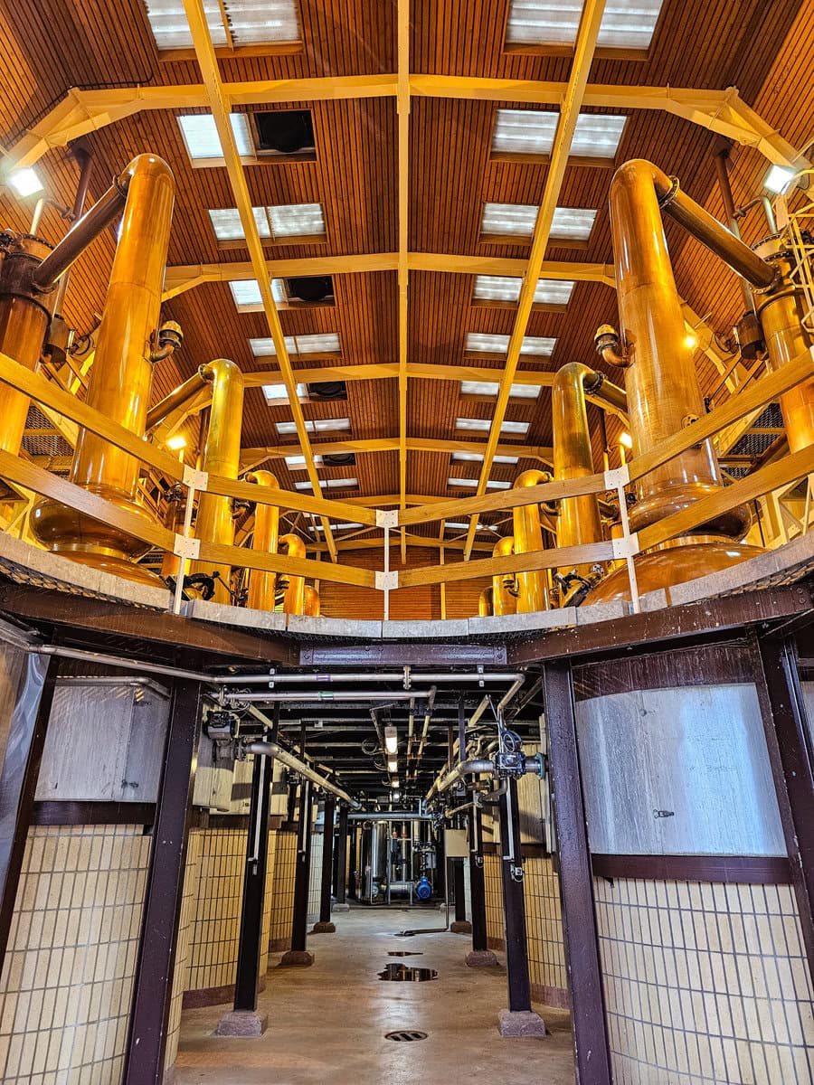 Brennblasen bei Glenmorangie in Tain