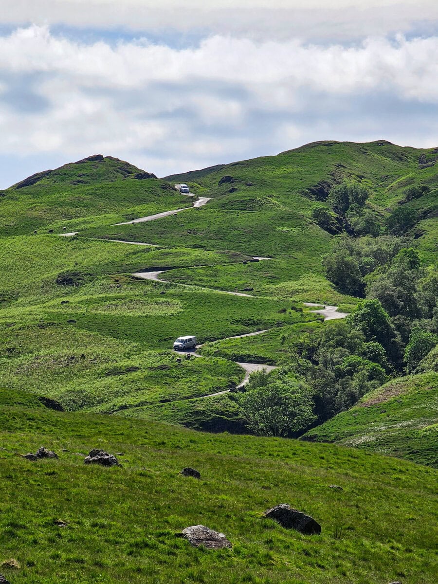 Hardknott Pass im Lake District