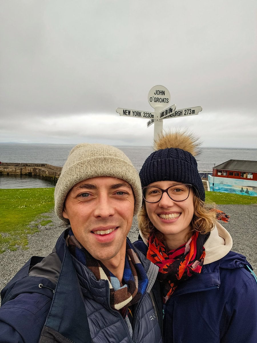 Wir bei John o Groats