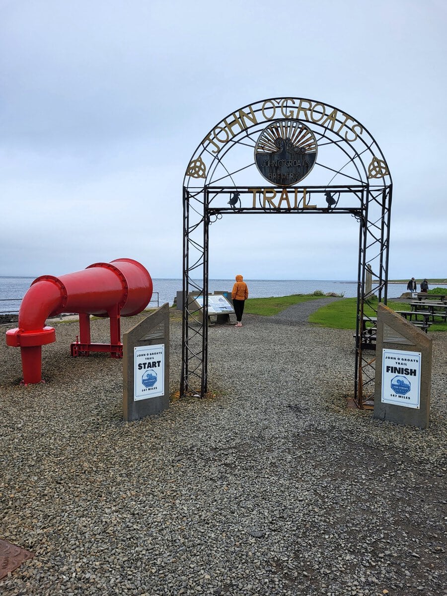 Start und Ziel des John o' Groats Trail