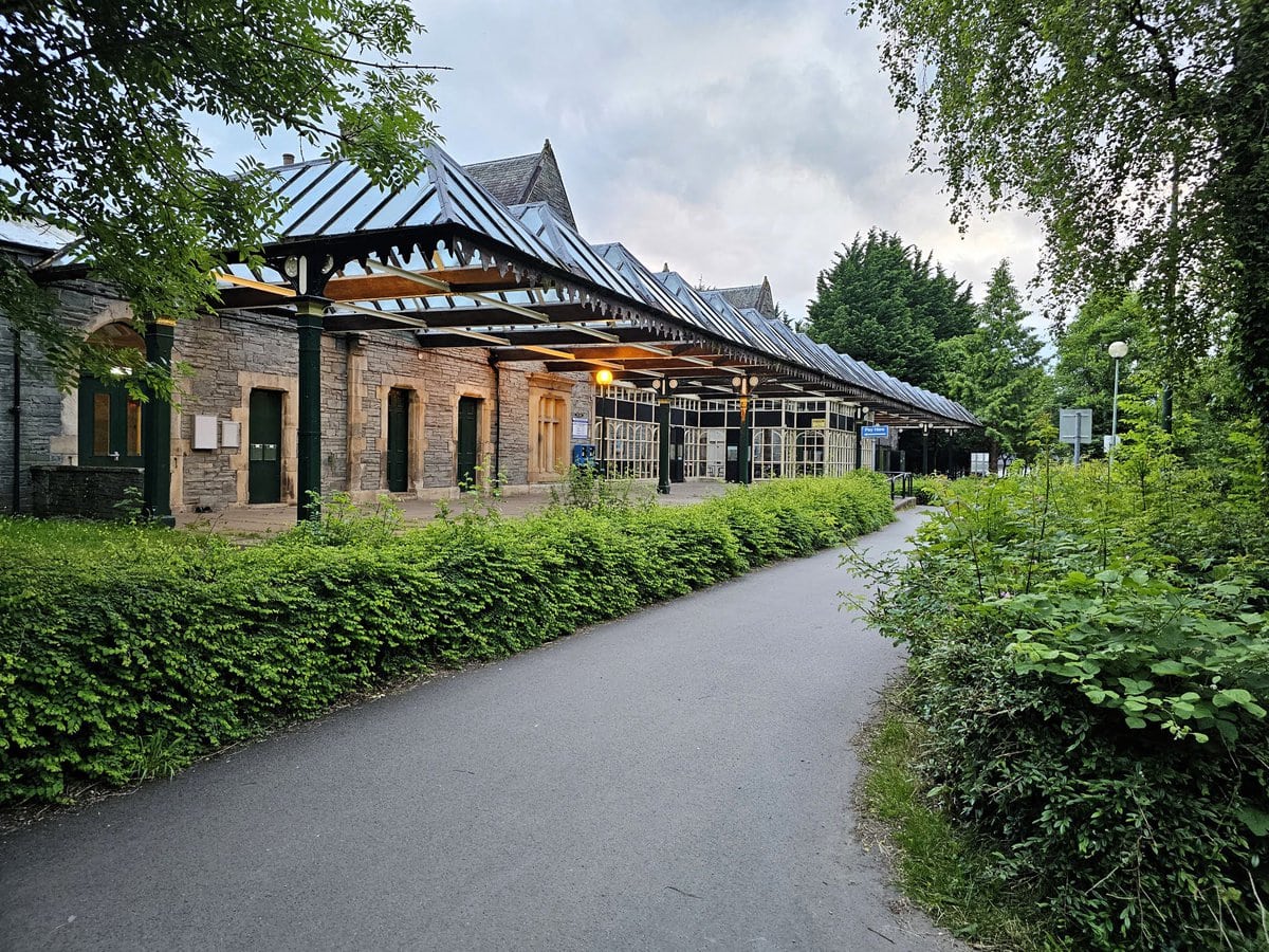 Alter Bahnhof von Keswick, der heute zum Hotel gehört