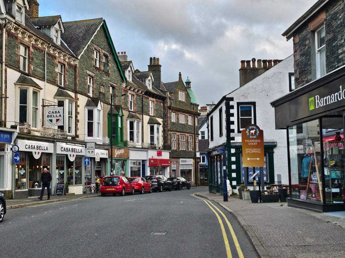 Die Stadt Keswick im Lake District