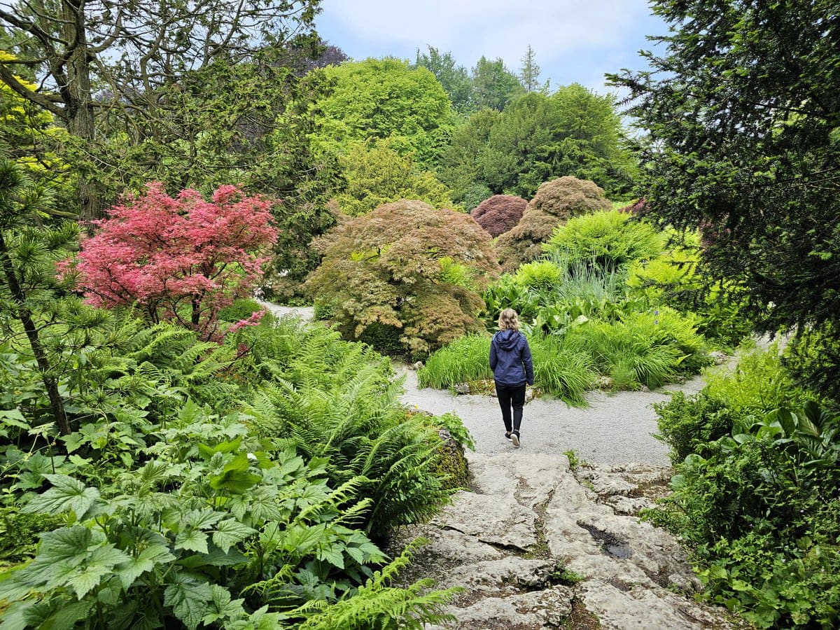 Gärten von Sizergh Castle im Lake District