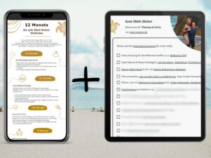 Weltreise Checkliste als Download mit 12 Monats-Plan zur Vorbereitung