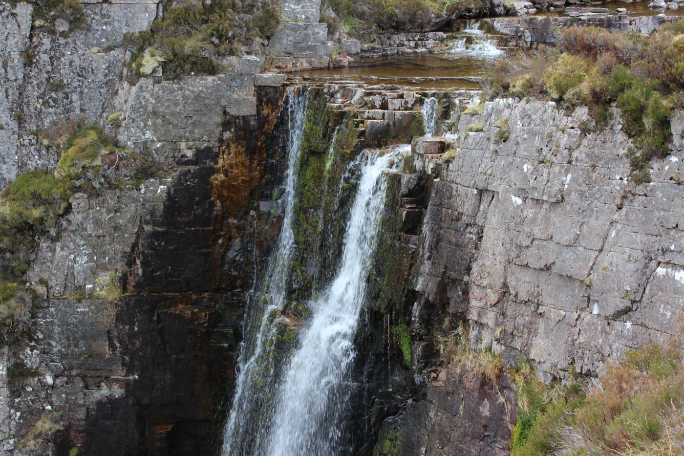 Allt Cranaidh Wasserfall, Assynt Region, Schottland