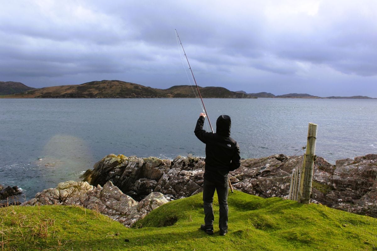 Angeln in Schottland in Achiltibuie mit Blick auf die Summer Isles