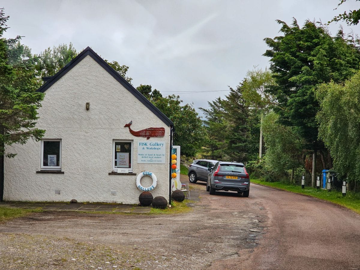 Fisk Gallery in Polbain, Achiltibuie