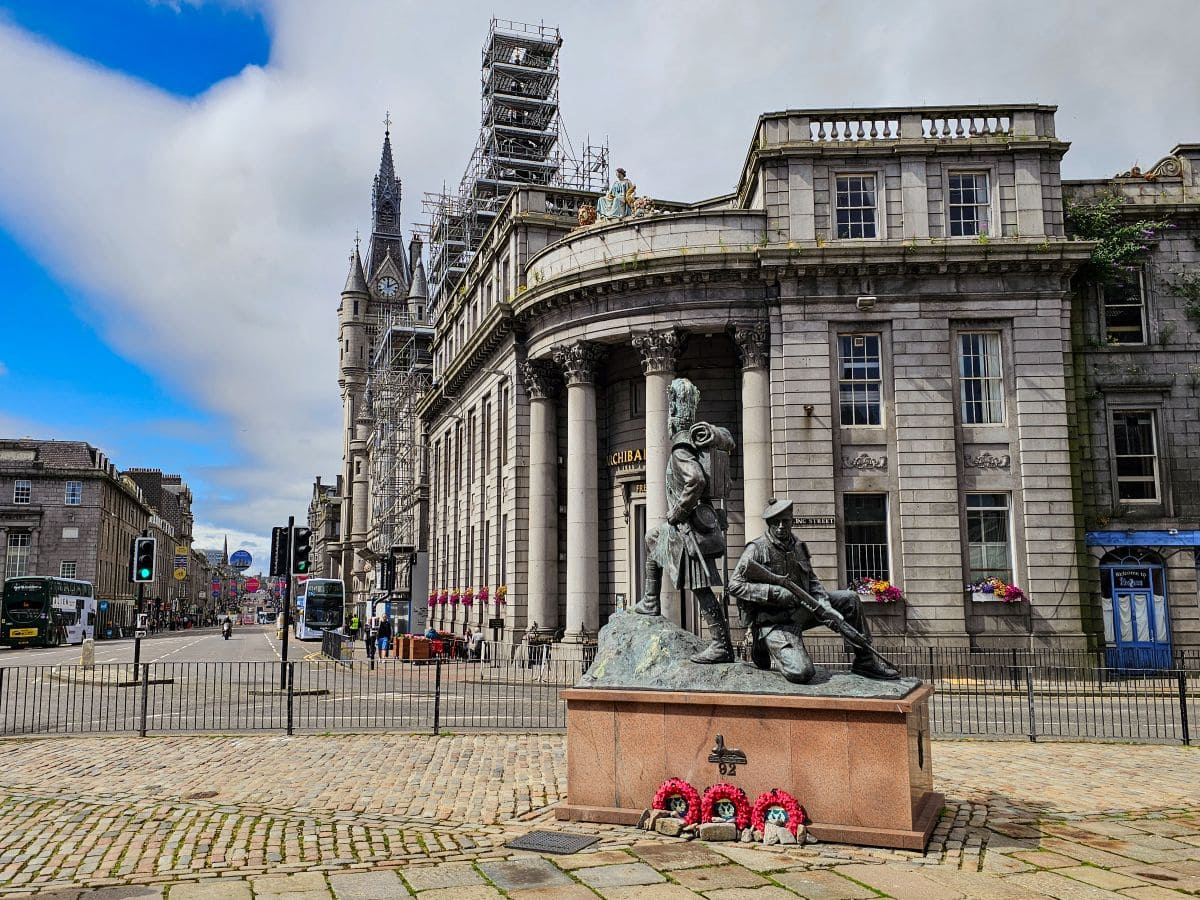 Highlander Denkmal in Aberdeen
