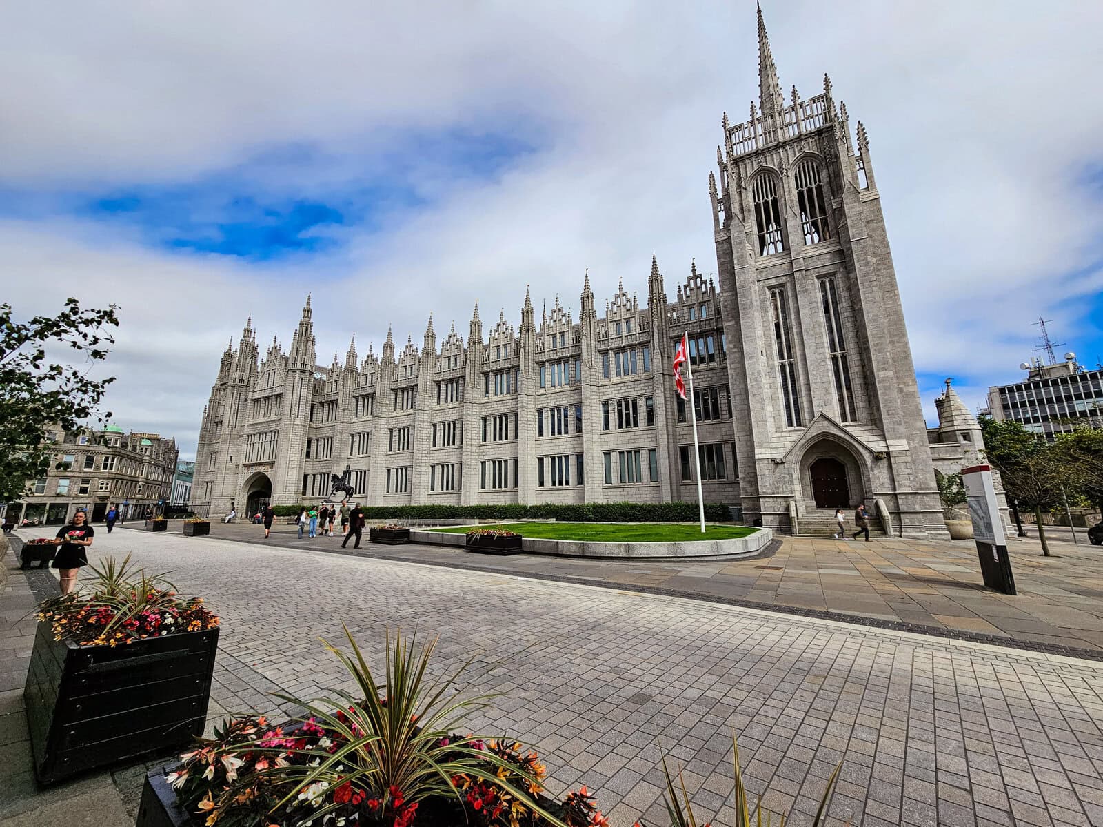 Marischal College in Aberdeen, Schottland