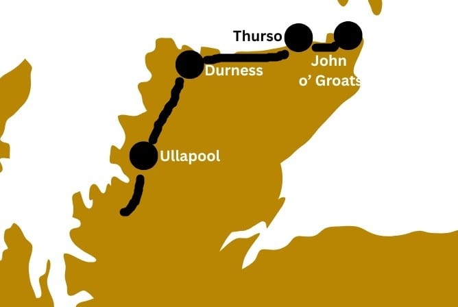 Schottland Rundreise entlang der Nordküste -