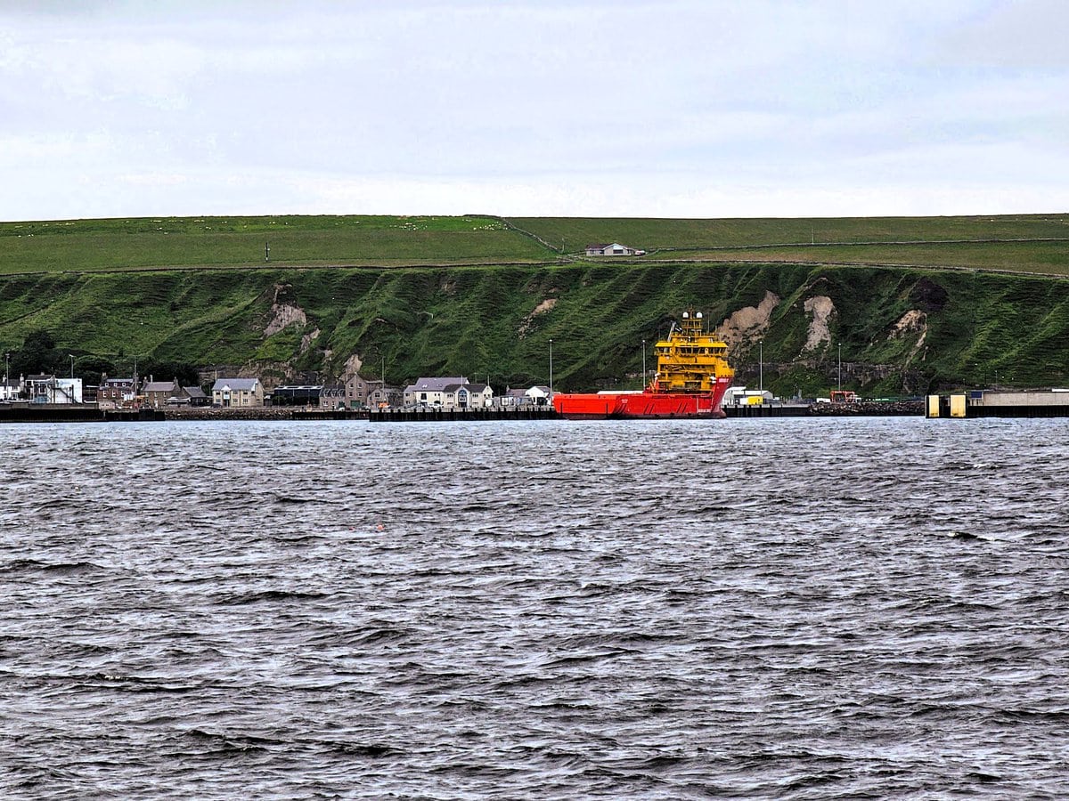 Scrabster an der Nordküste von Schottland: Fähren zu den Orkneys