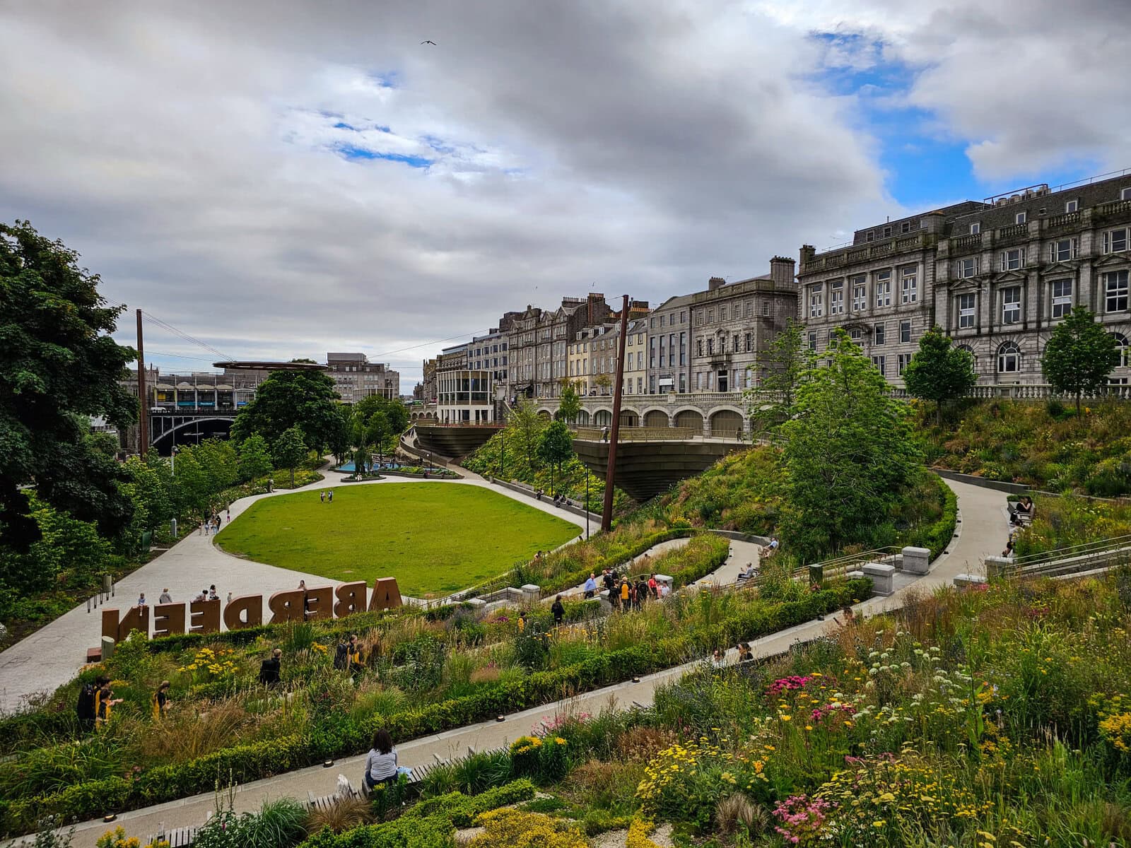 Die Union Terrace Gardens in Aberdeen