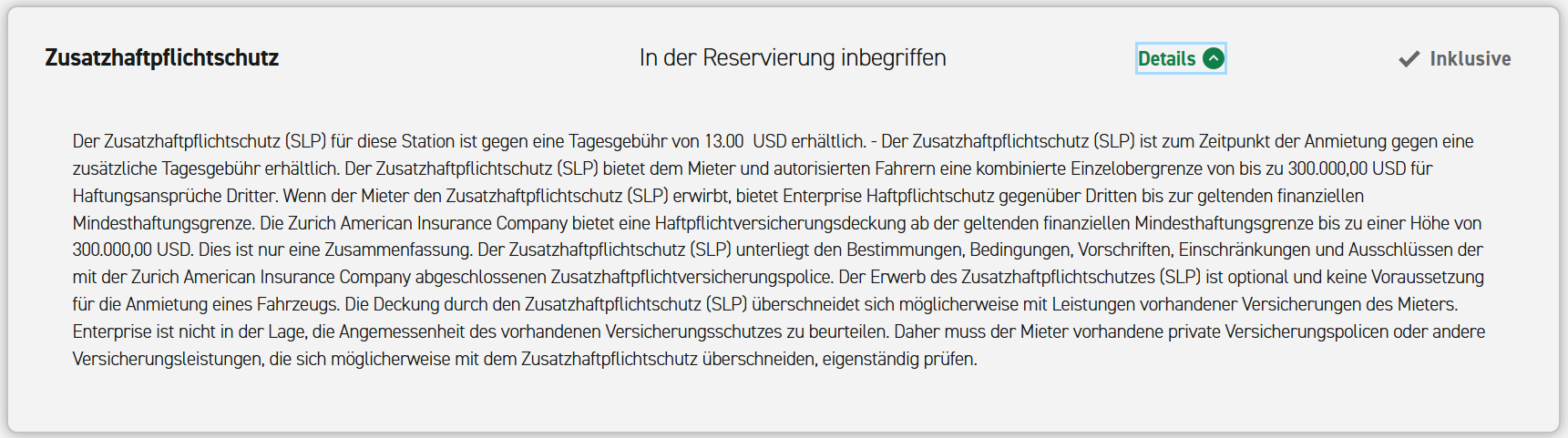 HAFTPFLICHTVERSICHERUNG USA visual data 4