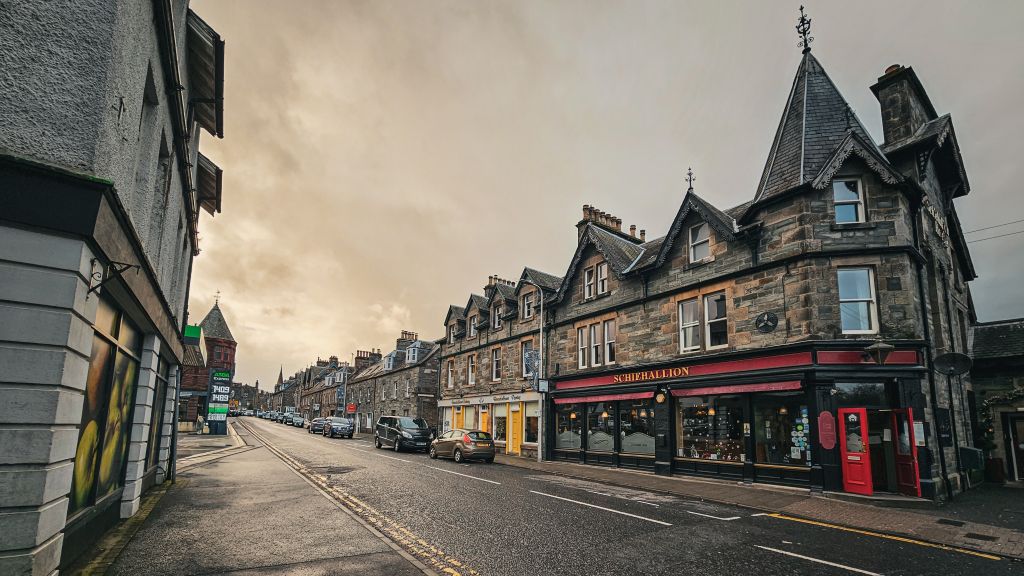 Der Ort Aberfeldy in Schottland, nahe Pitlochry, ein echter Geheimtipp