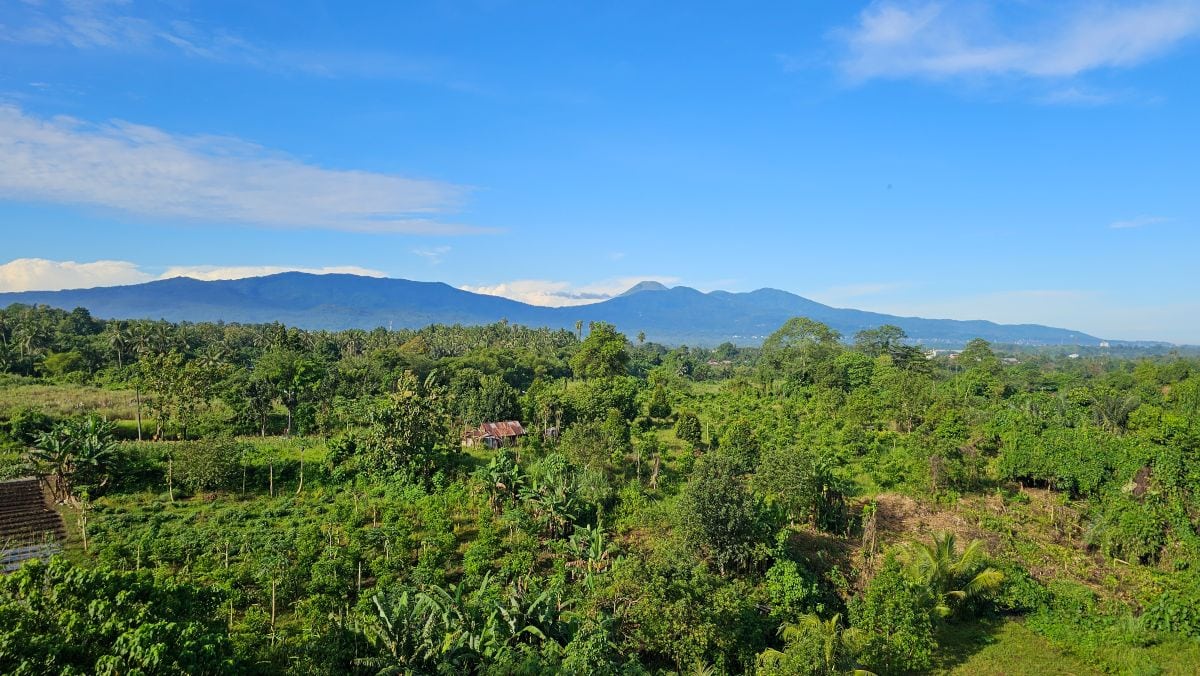 Berge des Minahasa Hochland Tomohon, in Manado, Sulawesi