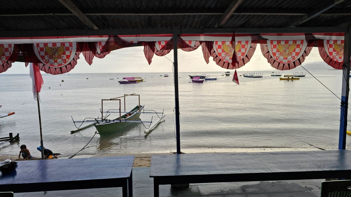 Vor Ort bei "Whale Shark Gorontalo", dem Ort an dem man mit Walhaien schnorcheln kann
