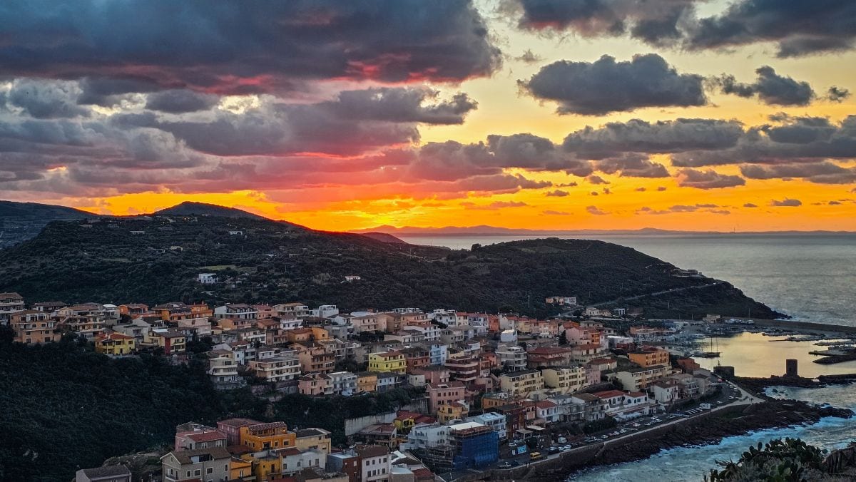 Castelsardo auf Sardinien im Dezember