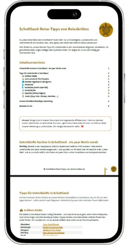 Vorschau auf das Schottland Reisetipps PDF