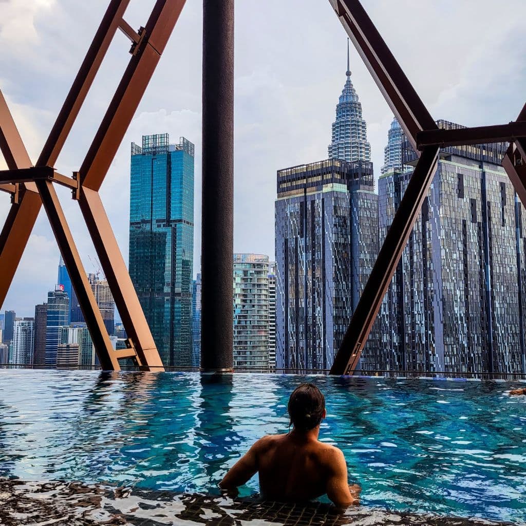 Ausblick auf die Hochhäuser von Kuala Lumpur