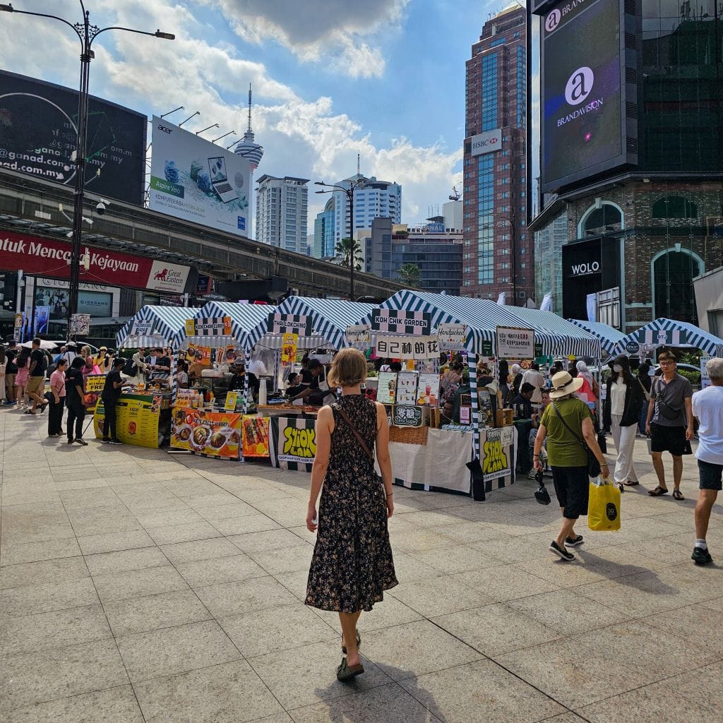 Innenstadt von Kuala Lumpur bei besten Reisewetter