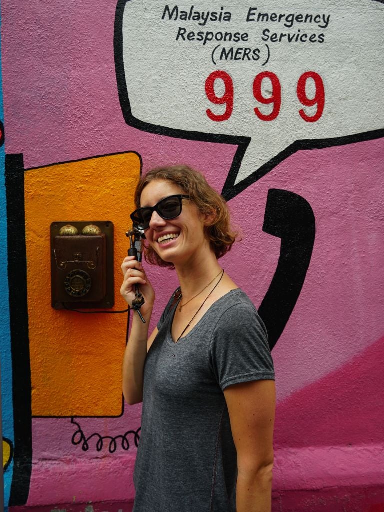 Straßenkunst in George Town, Penang, Malaysia