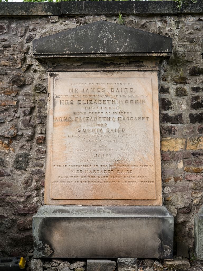 Grab von Elizabeth Moody in Edinburgh auf dem Greyfriars Friedhof
