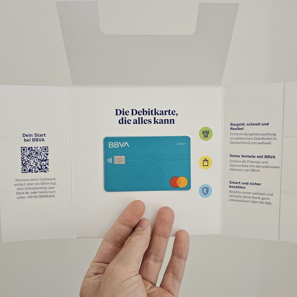 BBVA Bank Girokonto Erfahrungen und Testbericht zu Mastercard Debitkarte
