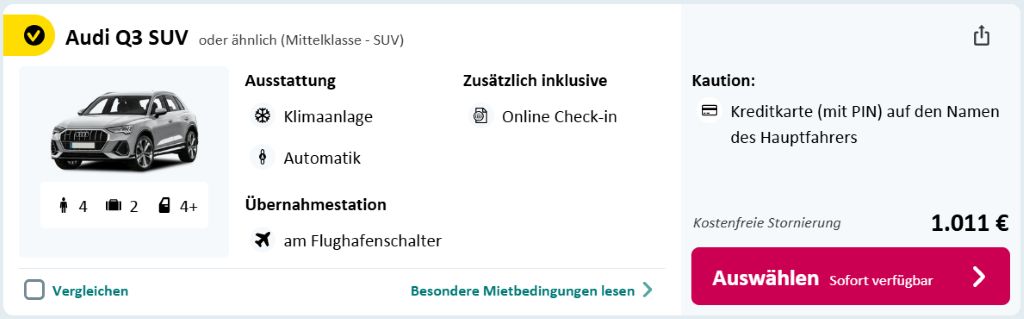 Mietwagen ab Göteborg Flughafen bei SunnyCars
