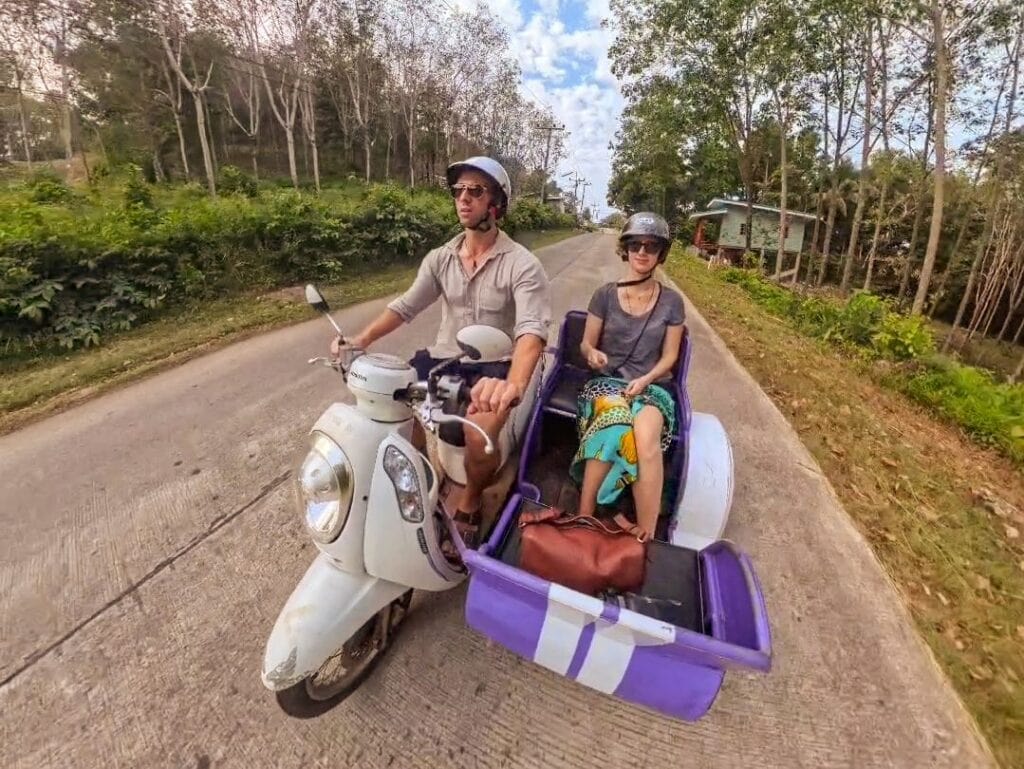 Sidecar Moped auf Koh Yao Yai