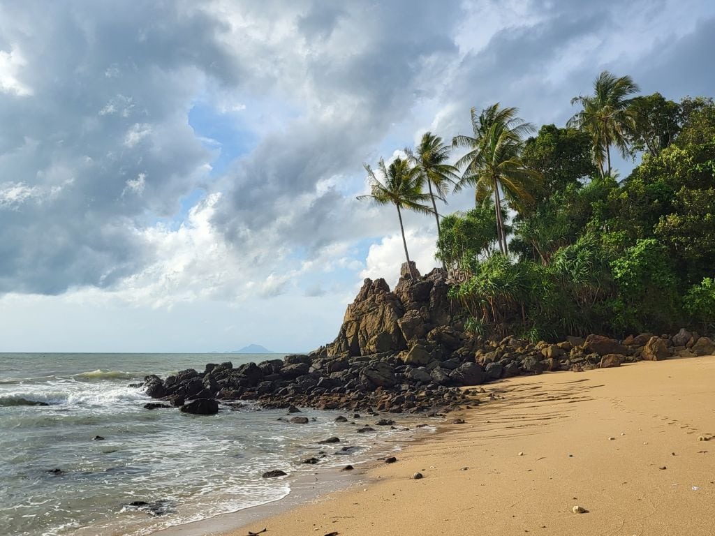 nördliches Ende des Khlong Kong Strand auf Koh Lanta
