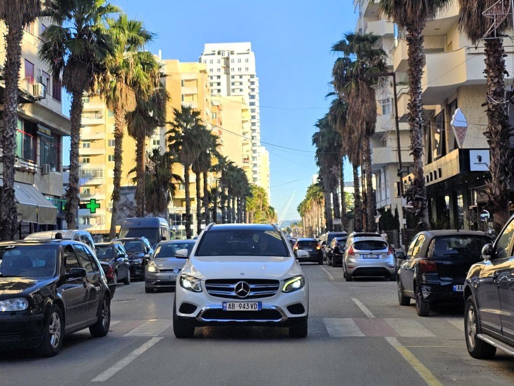 Riskante Überholmanöver sind in Albanien an der Tagesordnung