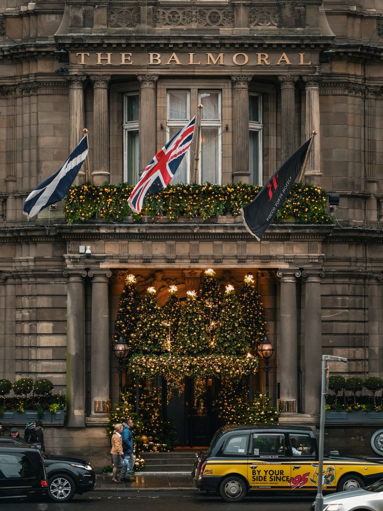 The Balmoral Hotel zu Weihnachten