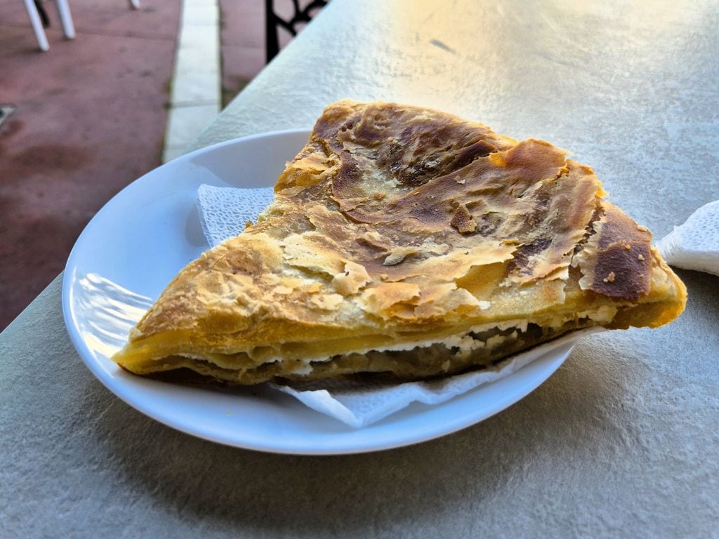 Byrek in Durres in Albanien für 1,20€
